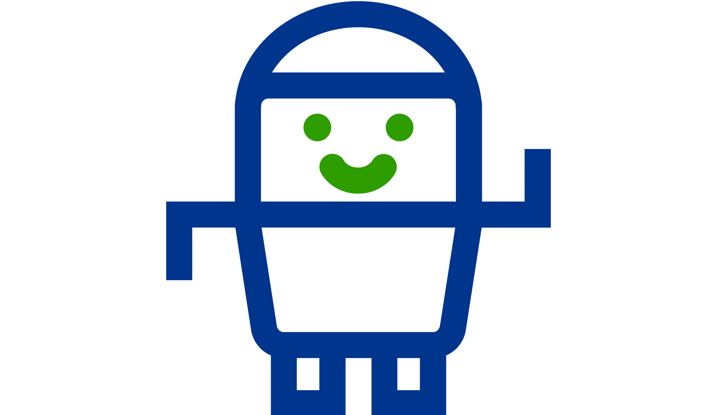 Icon eines Roboters, der lächelt